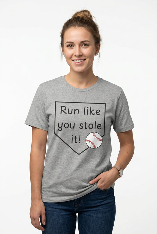 Run Like You Stole It Baseball Graphic Tee