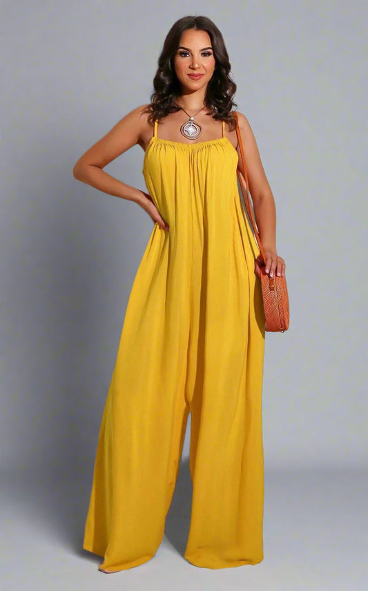 Women's Jumpsuit — Wide Leg Jumpsuit