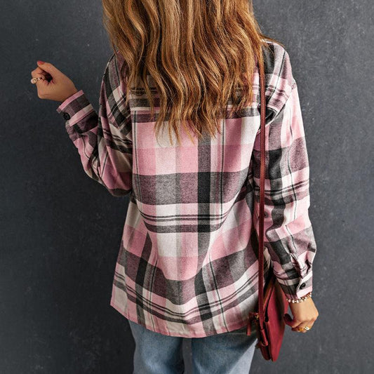 Pink Plaid Flannel — Cozy Women's Flannel