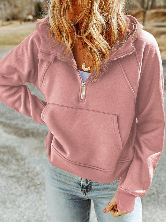 Women's Quarter Zip Hoodie — Women's Hoodie