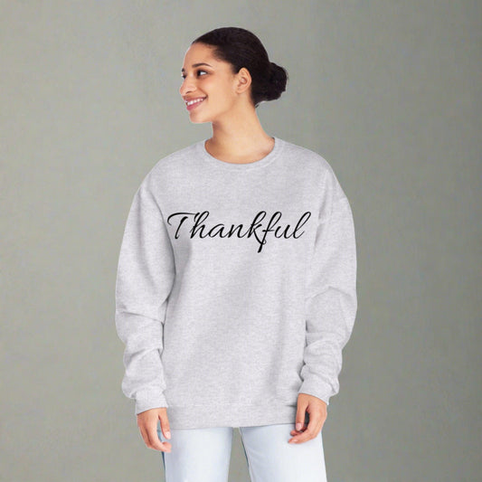 Women's THANKFUL Crewneck Sweatshirt — Ash