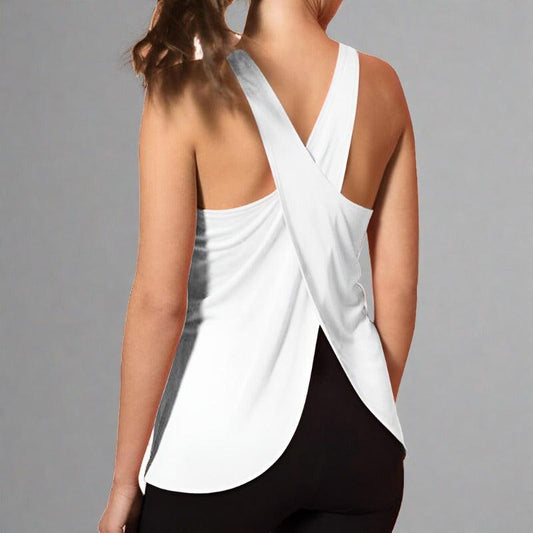 Cross Back Athletic Top — Workout Tank Tops For Women