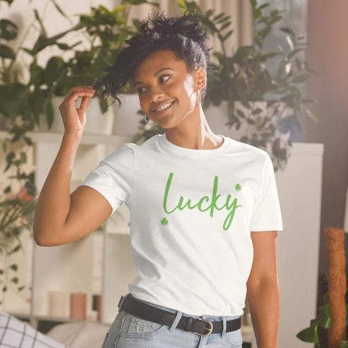 Women’s St. Patrick’s Day Print Tee — Fun & Festive