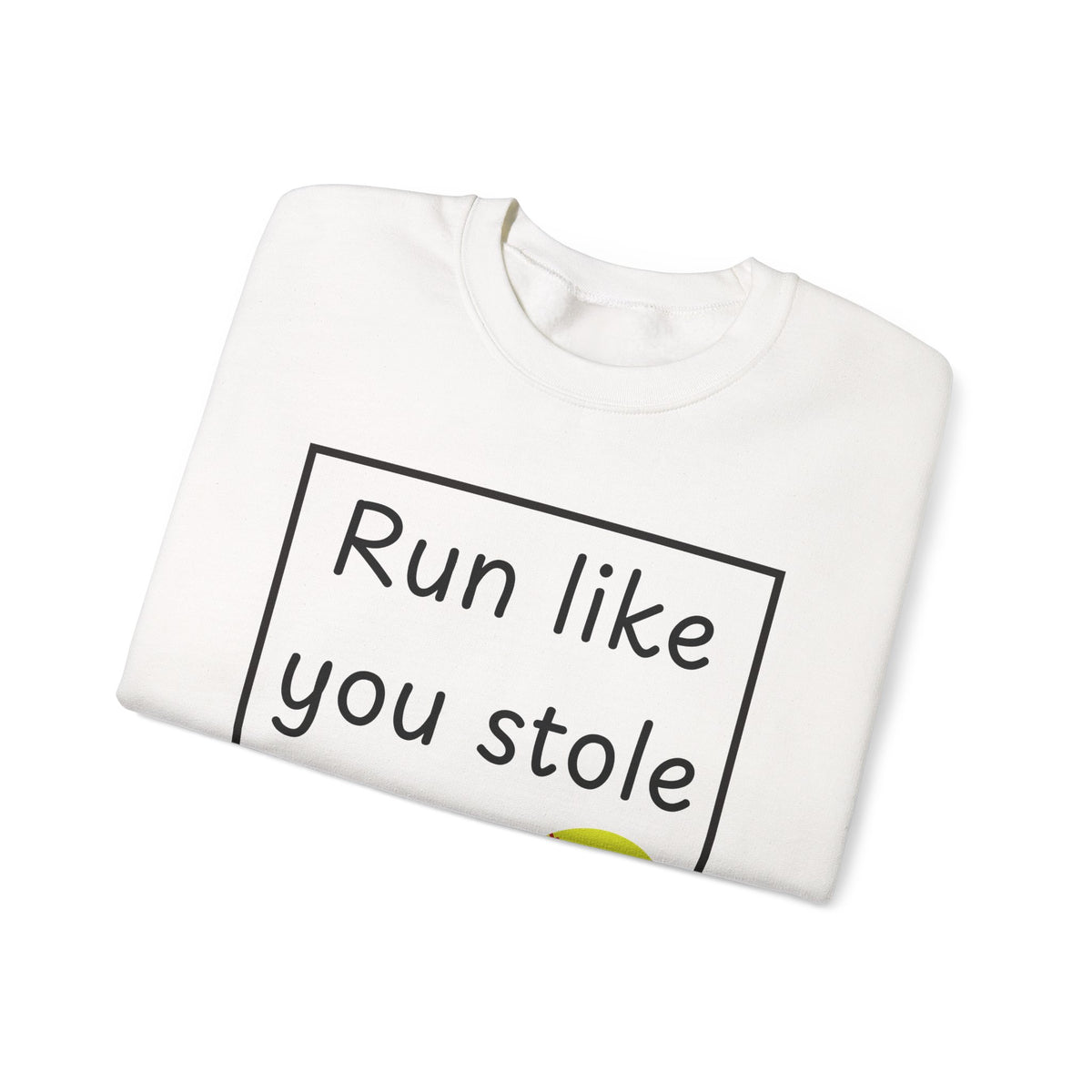 Run Like You Stole It Softball Crewneck Sweatshirt
