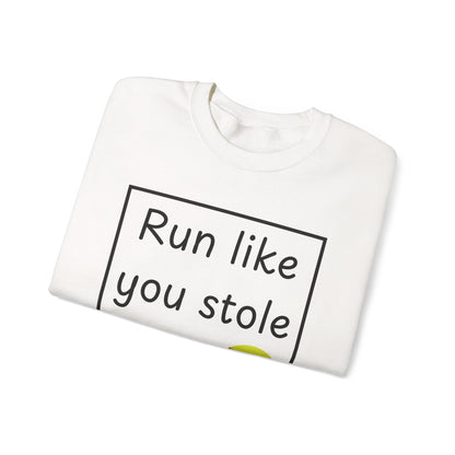 Run Like You Stole It Softball Crewneck Sweatshirt