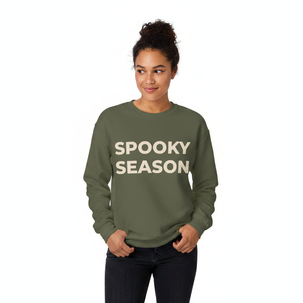 Women’s Spooky Season Sweatshirt, Halloween Graphic Crewneck, Fall Shirt