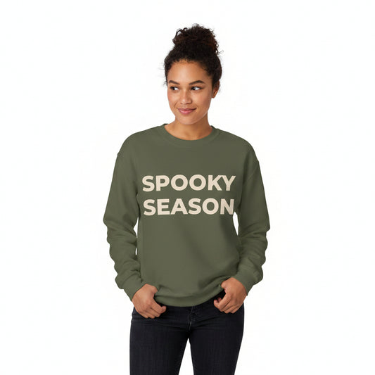 Women’s Spooky Season Sweatshirt, Halloween Graphic Crewneck, Fall Shirt