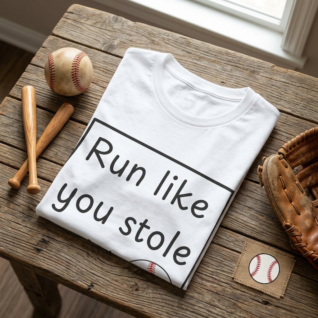 Run Like You Stole It Baseball Graphic Tee