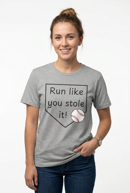 Run Like You Stole It Baseball Graphic Tee