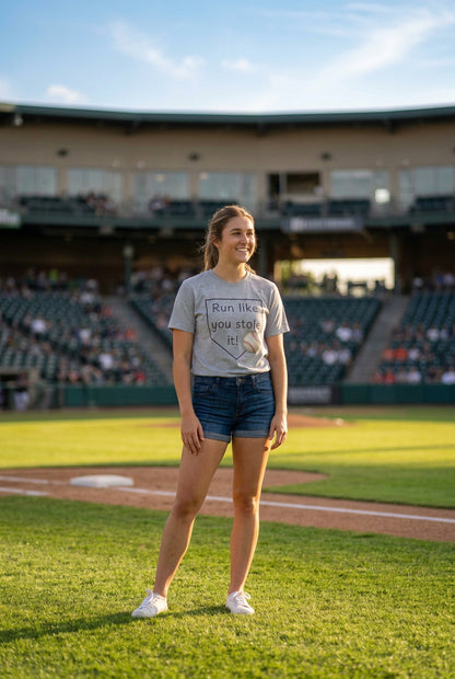 Run Like You Stole It Baseball Graphic Tee