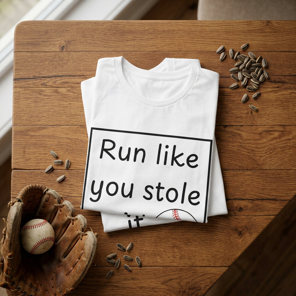 Run Like You Stole It Baseball Graphic Tee