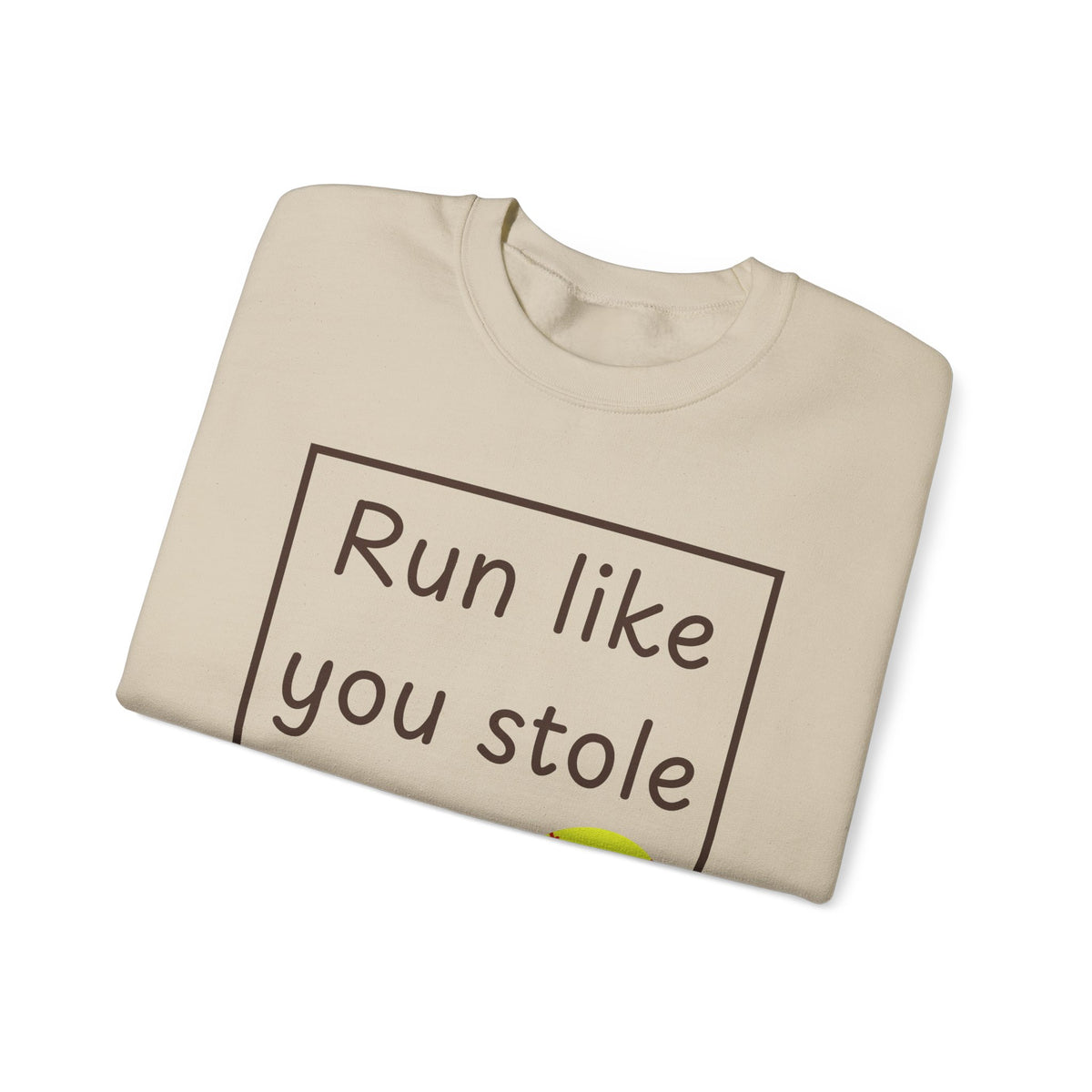 Run Like You Stole It Softball Crewneck Sweatshirt