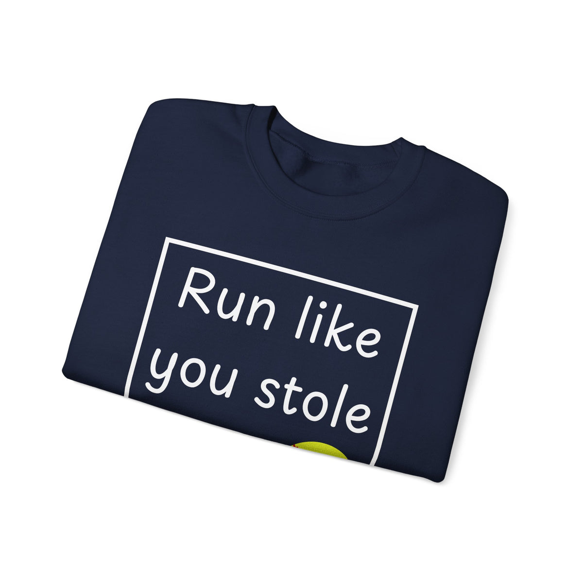 Run Like You Stole It Softball Crewneck Sweatshirt