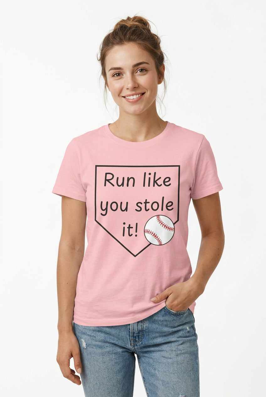 Run Like You Stole It Baseball Graphic Tee