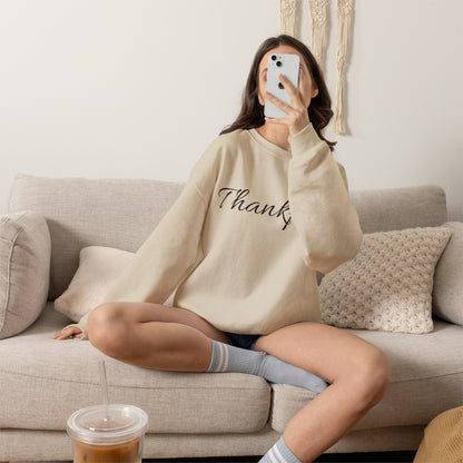 Thankful Crewneck Sweatshirt — Cozy Thanksgiving Pullover