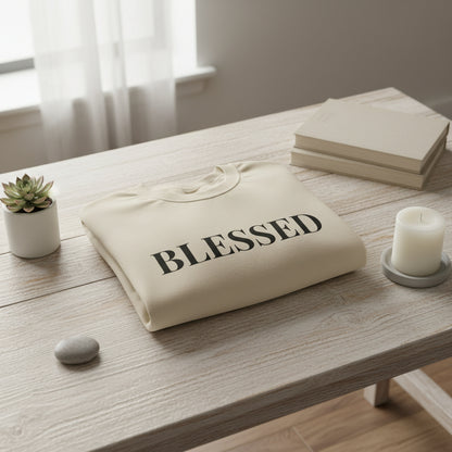 Women’s Blessed Sweatshirt, Fall Thanksgiving Graphic Crewneck, Grateful Autumn Shirt for Women