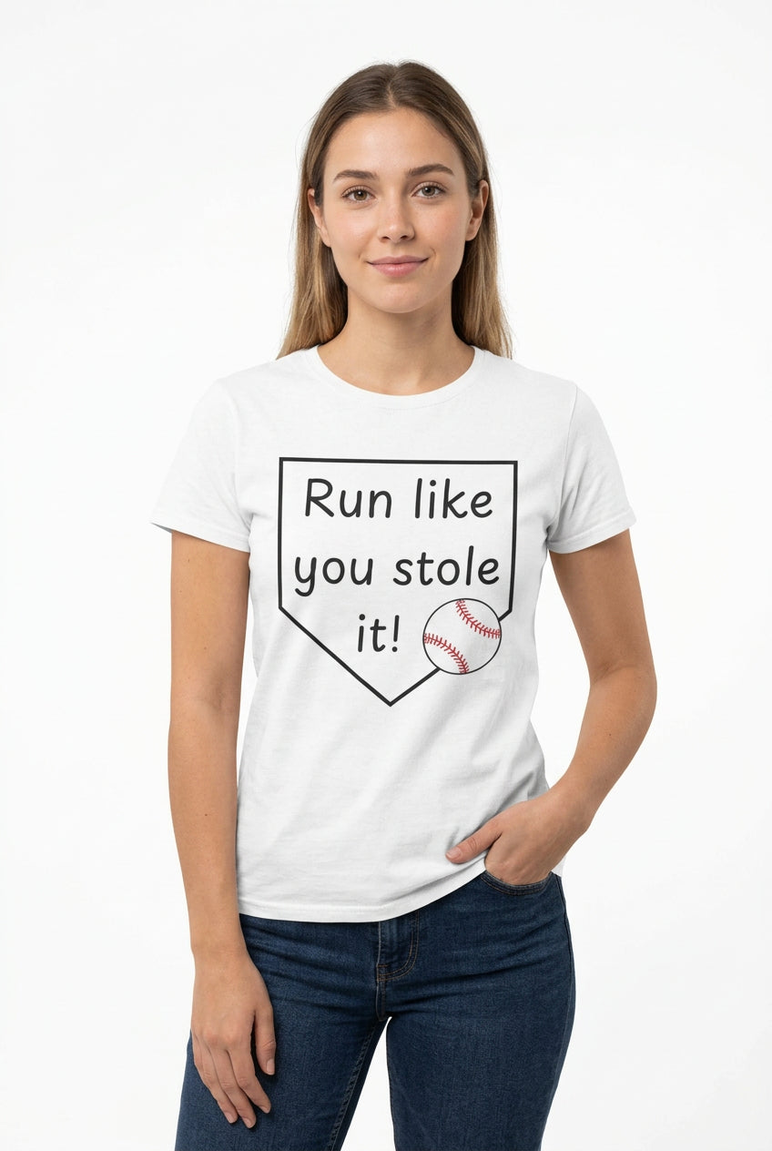 Run Like You Stole It Baseball Graphic Tee