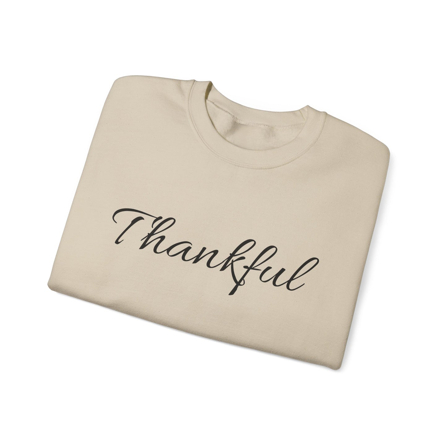 Thankful Crewneck Sweatshirt — Cozy Thanksgiving Pullover