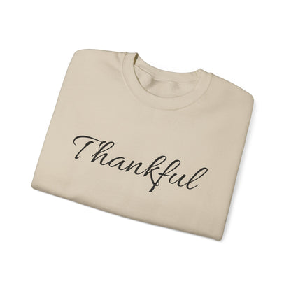 Thankful Crewneck Sweatshirt — Cozy Thanksgiving Pullover
