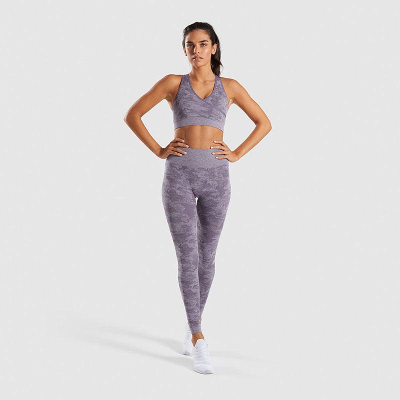 StealthFlex Camo Yoga Set — High-Perfomance Leggings and Sports Bra