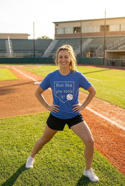 Run Like You Stole It Baseball Graphic Tee