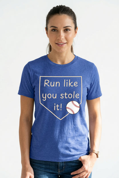 Run Like You Stole It Baseball Graphic Tee