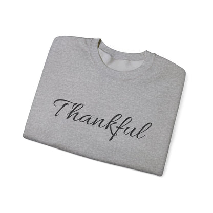 Thankful Crewneck Sweatshirt — Cozy Thanksgiving Pullover