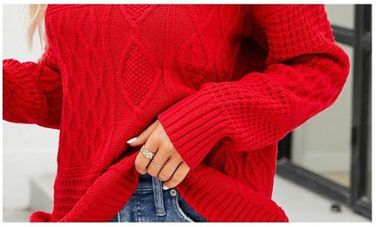 Radiant Spirals Knit Pattern Sweater — Women's Fall Sweaters