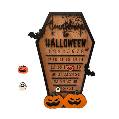 Enchanting Wooden Halloween Calendar