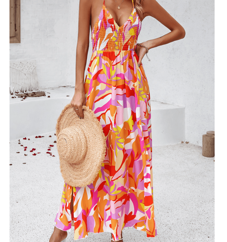 Sunrise Escape Halter Dress — Womens's Summer Dress