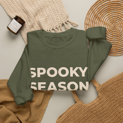 Women’s Spooky Season Sweatshirt, Halloween Graphic Crewneck, Fall Shirt