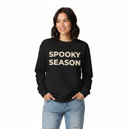 Women’s Spooky Season Sweatshirt, Halloween Graphic Crewneck, Fall Shirt