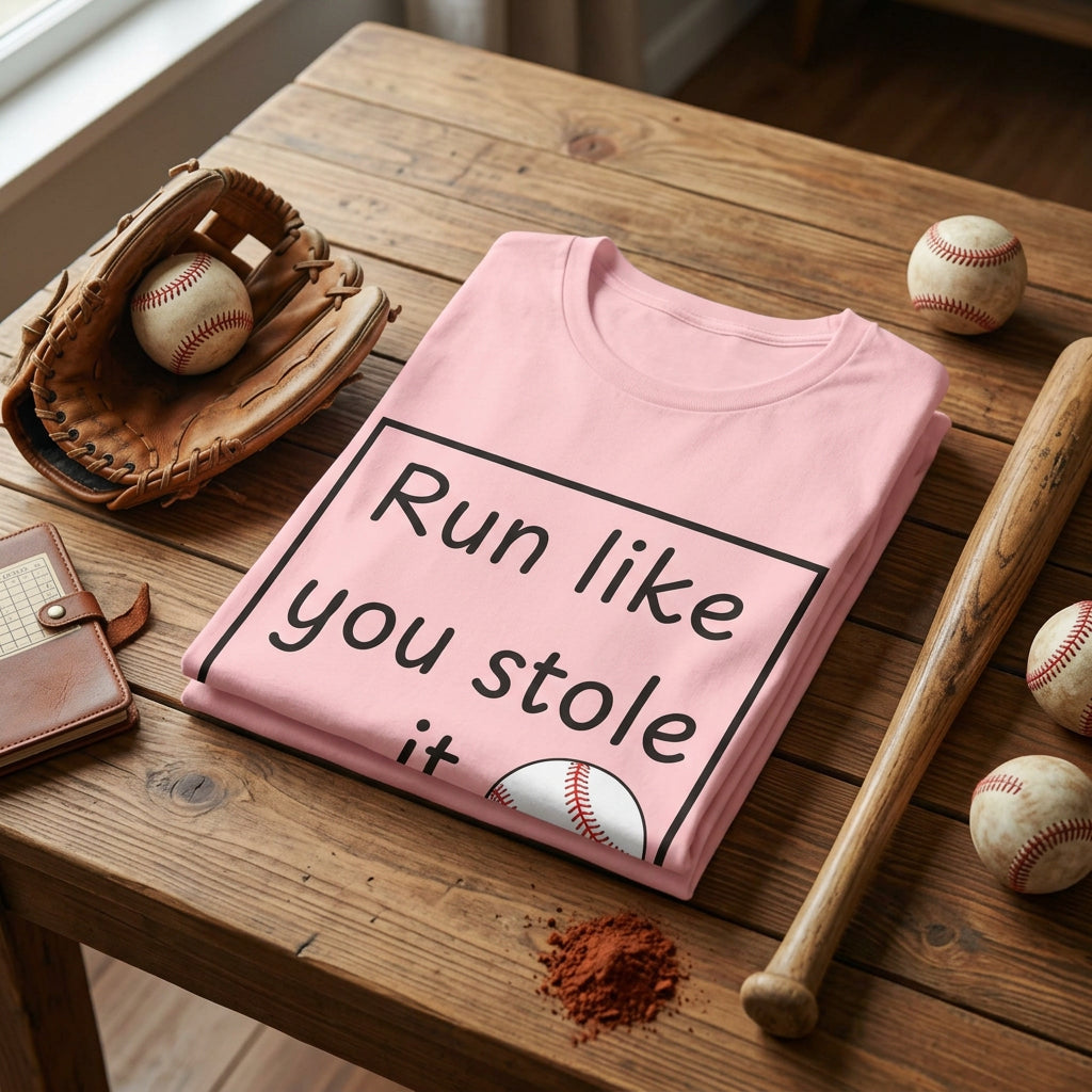 Run Like You Stole It Baseball Graphic Tee