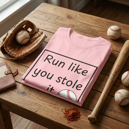 Run Like You Stole It Baseball Graphic Tee