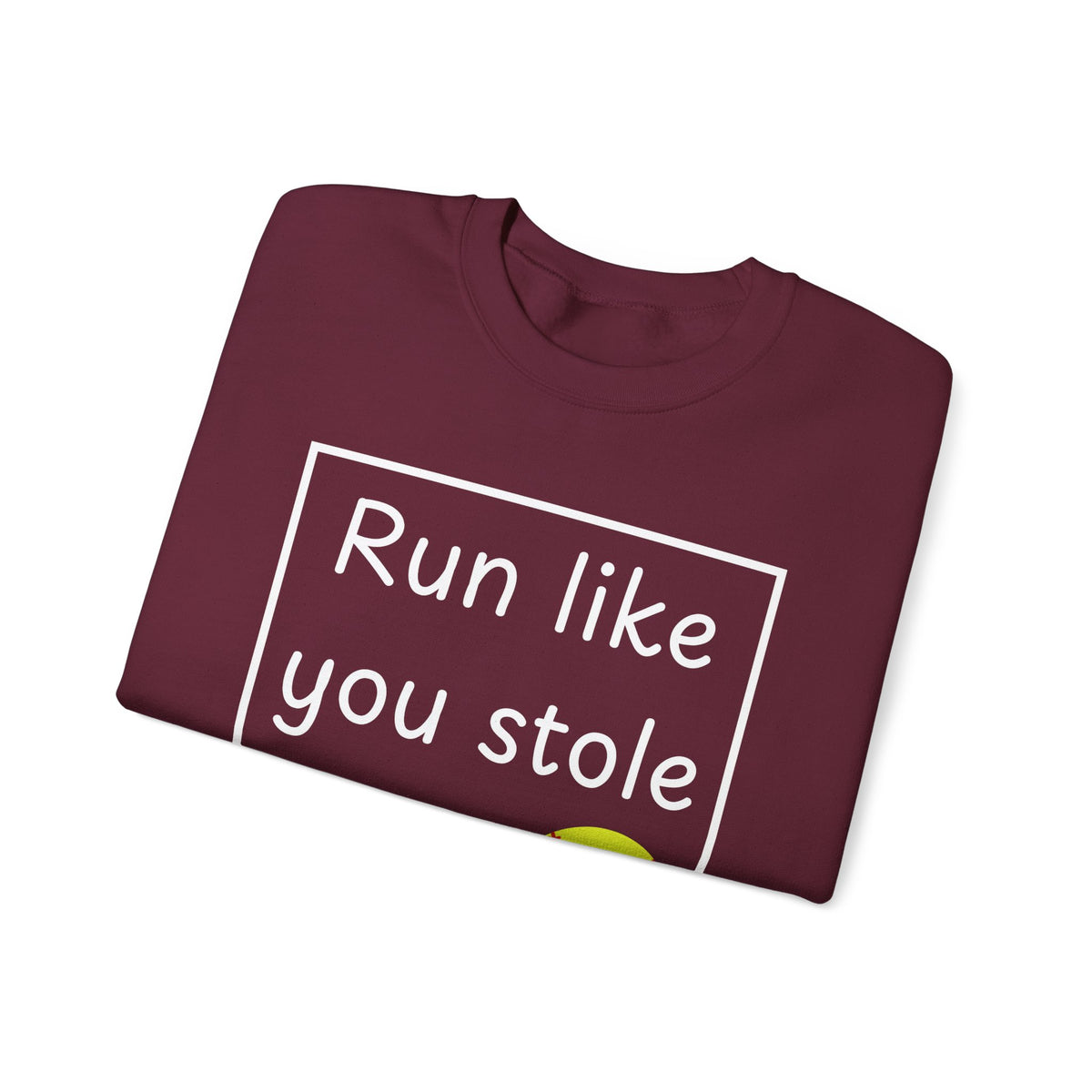 Run Like You Stole It Softball Crewneck Sweatshirt