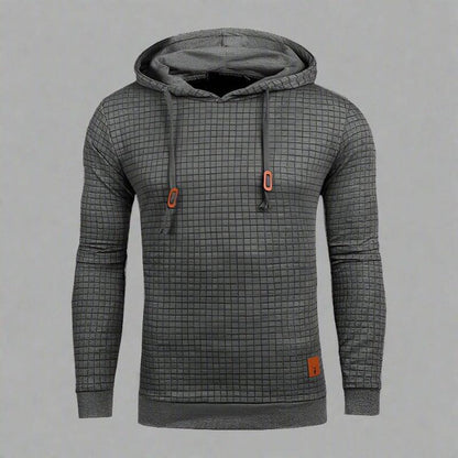 Woven Pattern Hooded Sweatshirt — Mens Hooded Sweatshirt