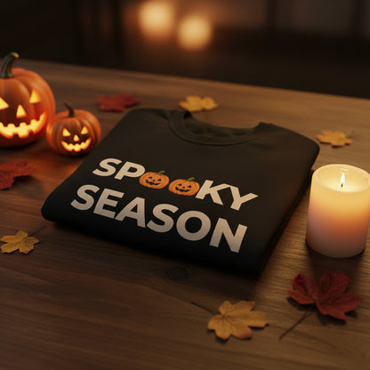 Women’s Spooky Season Pumpkin Sweatshirt, Halloween Graphic Crewneck, Fall Shirt