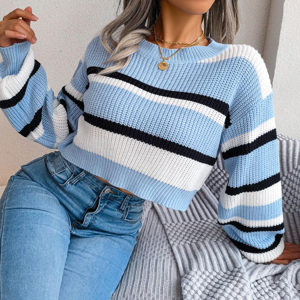 Blue Women's Knit Sweater | JHB Marketplace