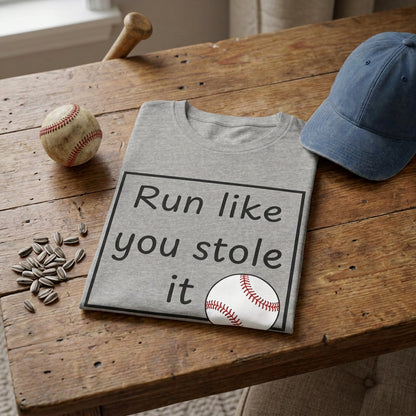 Run Like You Stole It Baseball Graphic Tee