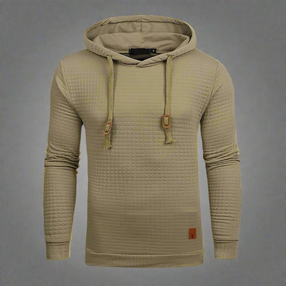 Woven Pattern Hooded Sweatshirt — Mens Hooded Sweatshirt