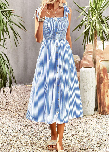 Elegant Striped Sundress — Perfect Summer Dress