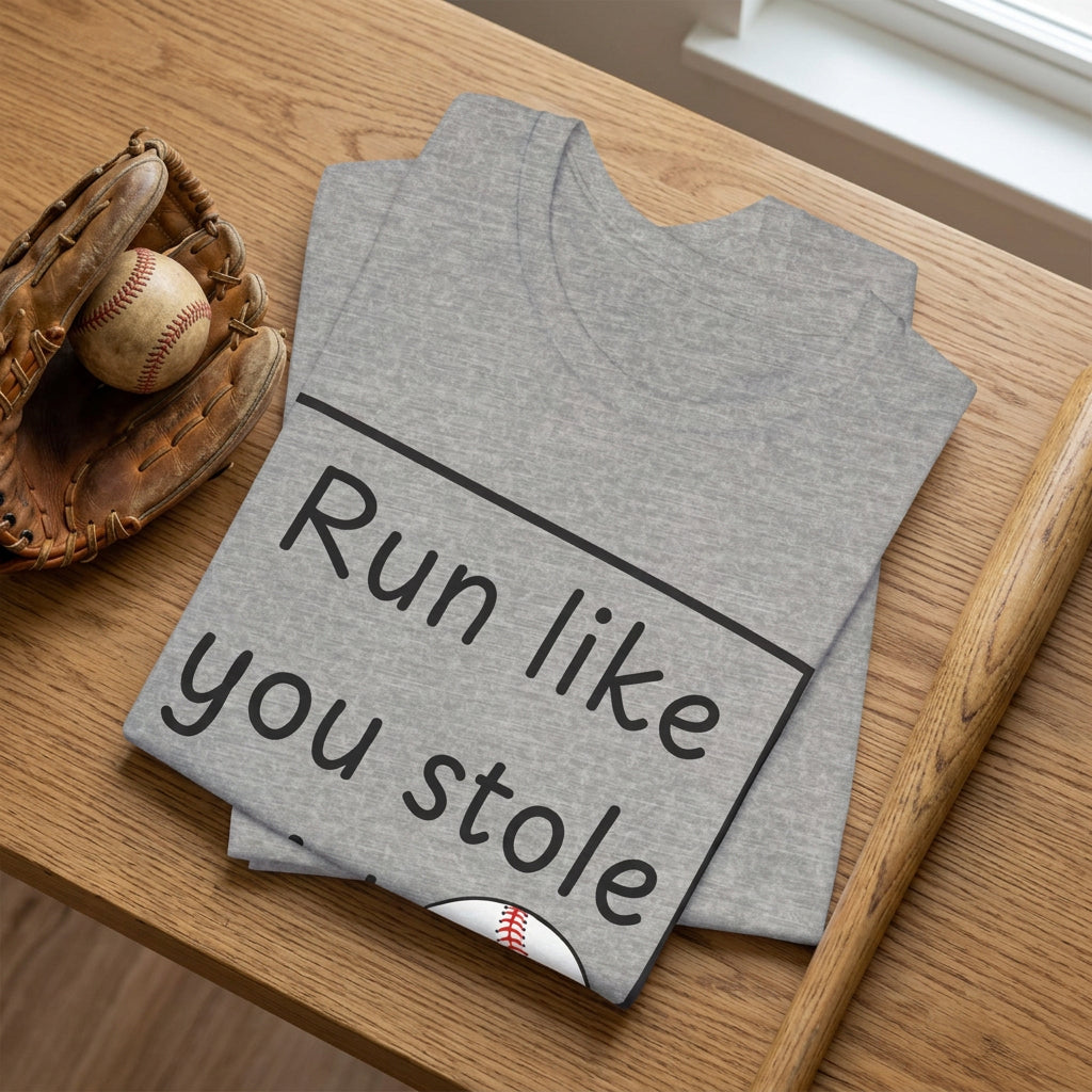 Run Like You Stole It Baseball Graphic Tee