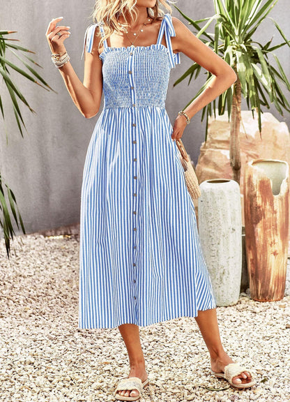 Elegant Striped Sundress — Perfect Summer Dress