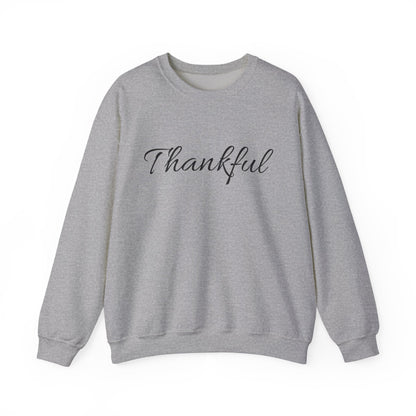 Thankful Crewneck Sweatshirt — Cozy Thanksgiving Pullover