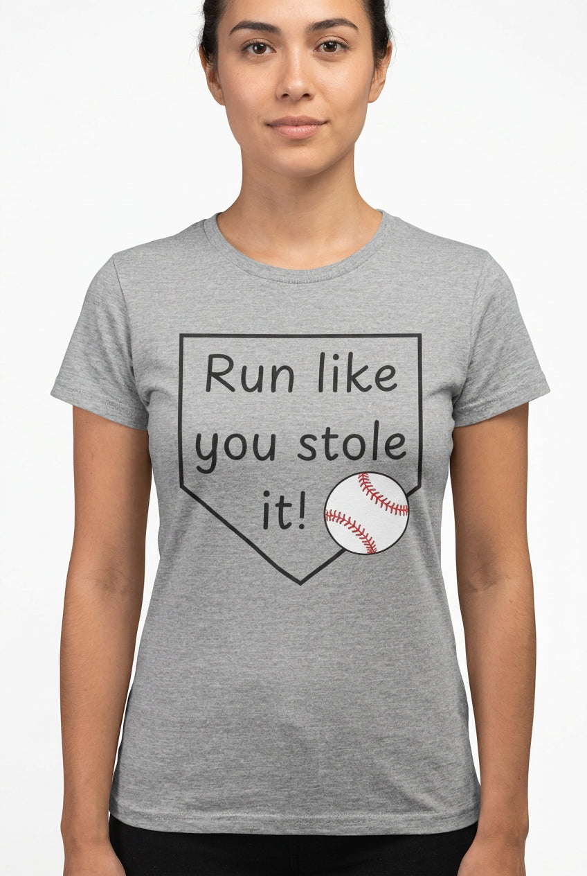 Run Like You Stole It Baseball Graphic Tee