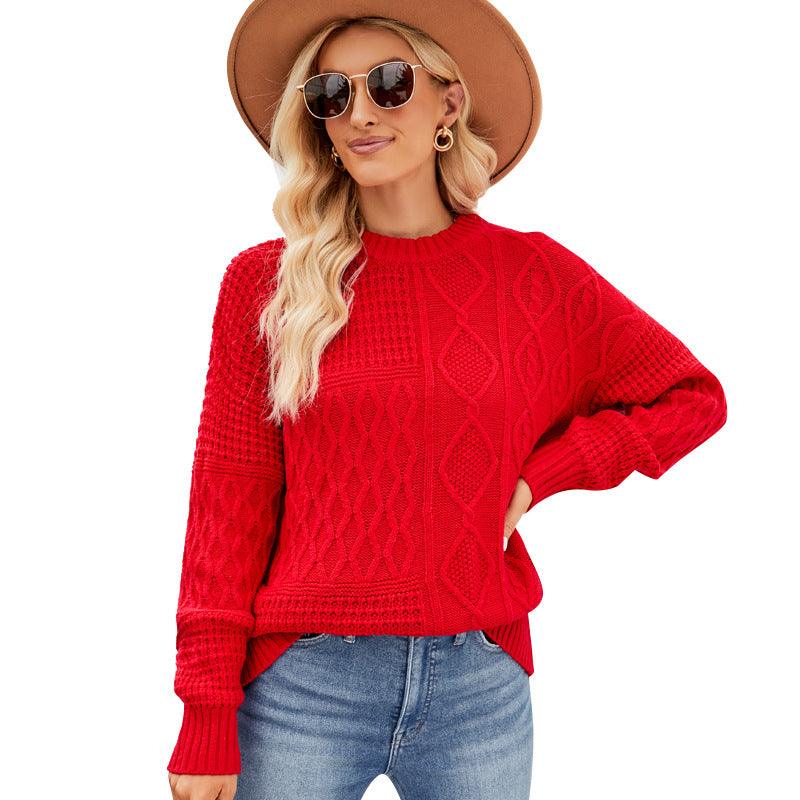 Radiant Spirals Knit Pattern Sweater — Women's Fall Sweaters