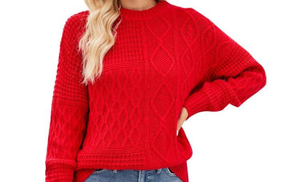 Radiant Spirals Knit Pattern Sweater — Women's Fall Sweaters