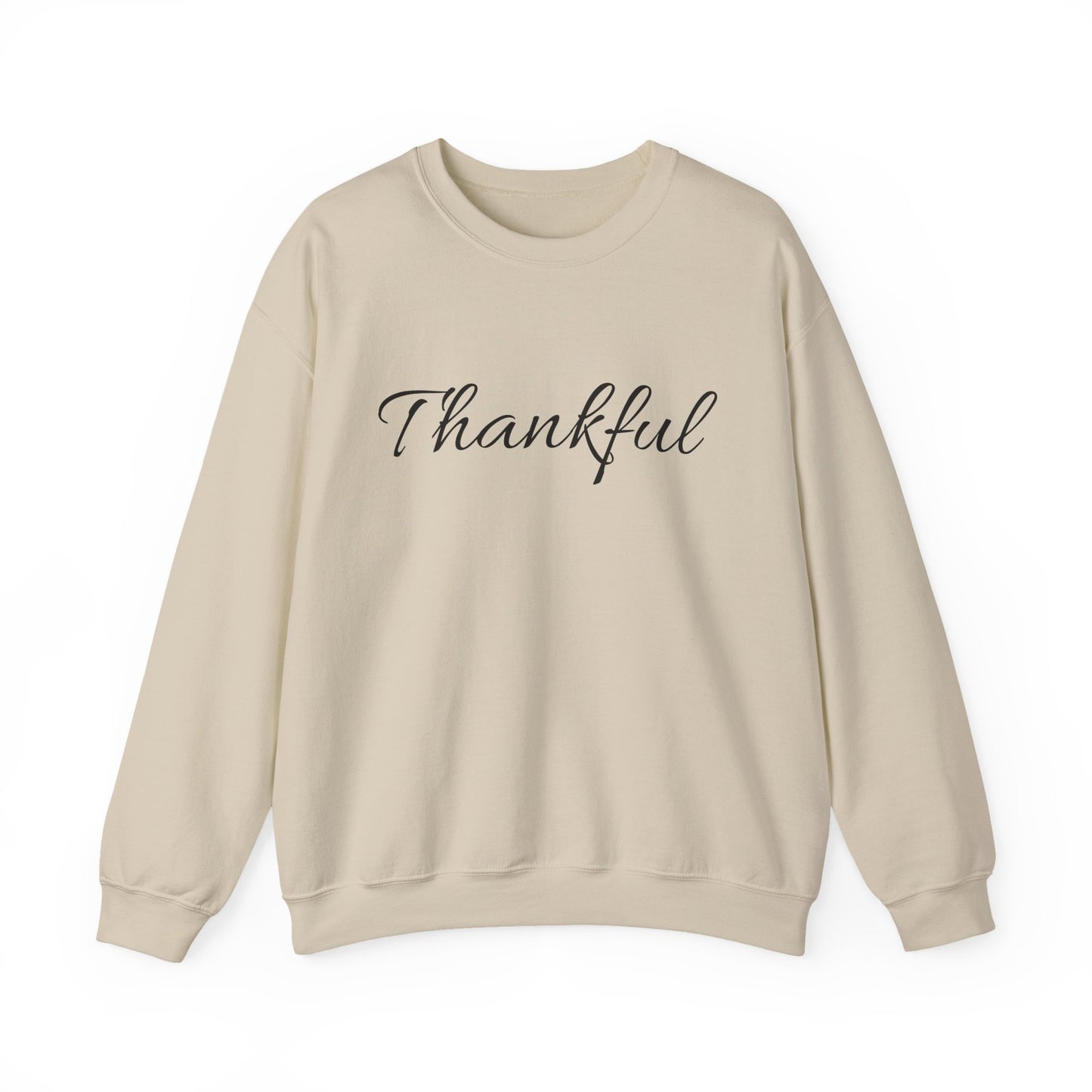 Thankful Crewneck Sweatshirt — Cozy Thanksgiving Pullover
