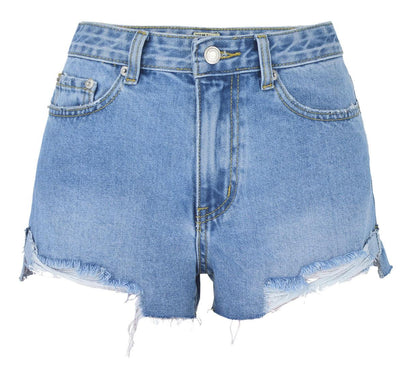 Urban Edge Ripped Denim Shorts