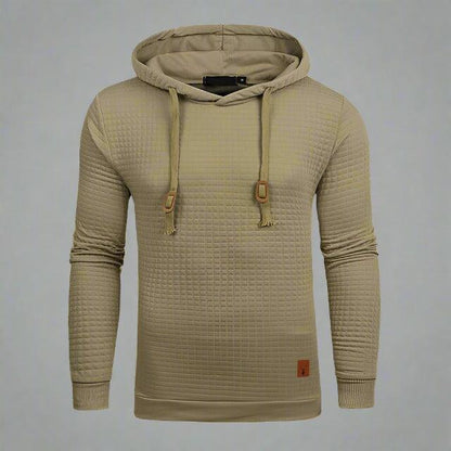 Woven Pattern Hooded Sweatshirt — Mens Hooded Sweatshirt